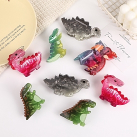 Cellulose Acetate Claw Hair Clips, Hair Accessories for Women & Girls, Dinosaur