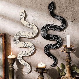 Wood Snake Wall Hanging, for Home Living Room Bedroom Wall Decorations