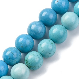 Крашеные нити из натурального магнезита, круглые