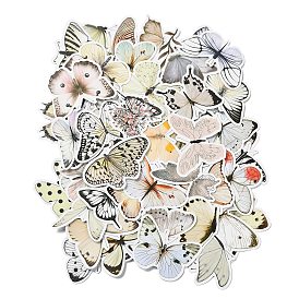 50Pcs PVC Self-Adhesive Stickers, for Party Decorative Presents, Butterfly