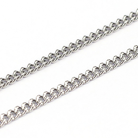 304 Stainless Steel Curb Chain, Soldered