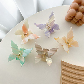 Gradient Butterfly Hair Clip for Girls, High-end and Fairy Vinegar Acetic Acid Hair Accessories