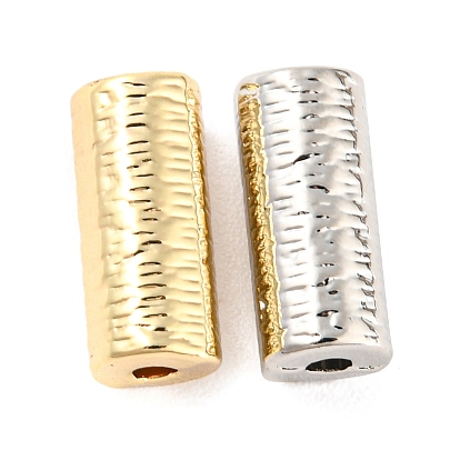 Rack Plating Alloy Beads, Cadmium Free & Nickel Free & Lead Free, Textured, Column