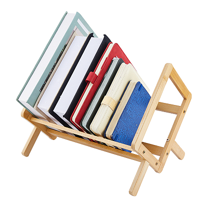 Wood Desktop Bookshelf, Book Holder