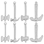 8Pcs 4 Style 304 Stainless Steel Pendants, Axe