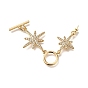 Латунные застежки-молнии из прозрачного кубического циркония, без кадмия, без никеля и без свинца, звезда
