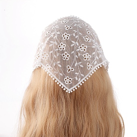 Lace Triangular Scarf Headband, Sweet Girl Style Headscarf