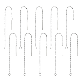 304 фурнитура из нержавеющей стали для серег, ушные резьбы