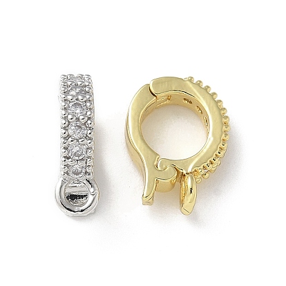 Латунь прозрачный кубический цирконий застегивается на застежки, кольцо