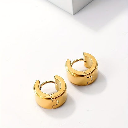 Винтажные геометрические серьги-кольца из нержавеющей стали