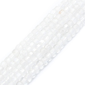 Природных кристаллов кварца бисер нитей, граненые, кубические