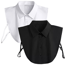 2 шт. 2 цвета съемный женский накладной воротник из полиэстера, отделка горловины своими руками аксессуары для одежды