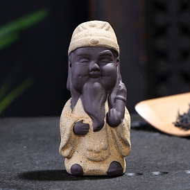 Керамика статуя буддийского монаха, украшение для домашнего офиса по фэн-шуй