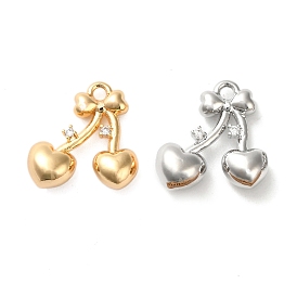 Латунные микро проложить кубического циркония подвески, без кадмия, без никеля и без свинца, вишня