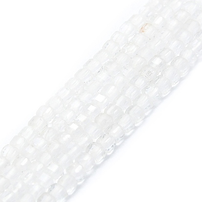 Природных кристаллов кварца бисер нитей, граненые, кубические