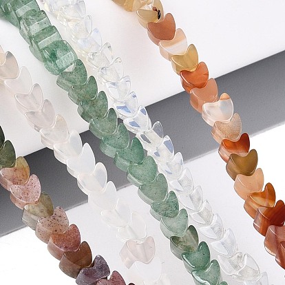 Природных драгоценных камней смешанного бисер нитей, сердце, смешанные окрашенные и неокрашенные