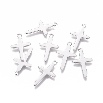 201 Stainless Steel Pendants, Cross