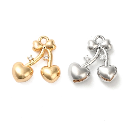 Латунные микро проложить кубического циркония подвески, без кадмия, без никеля и без свинца, вишня