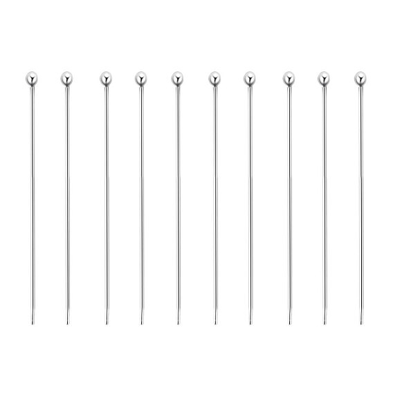 925 Sterling Silver Ball Head Pins