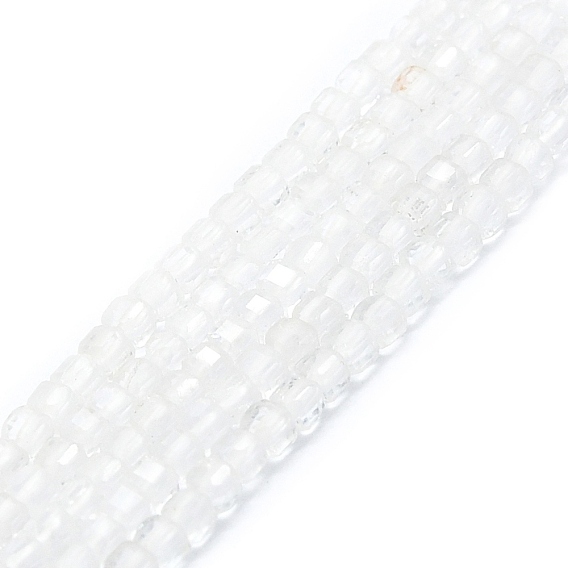 Природных кристаллов кварца бисер нитей, граненые, кубические
