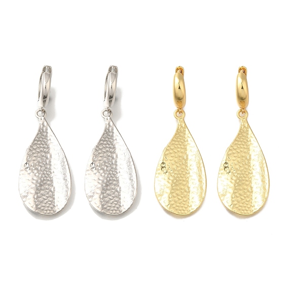 Серьги-кольца из латуни с листовым покрытием, долговечный, без свинца и без кадмия