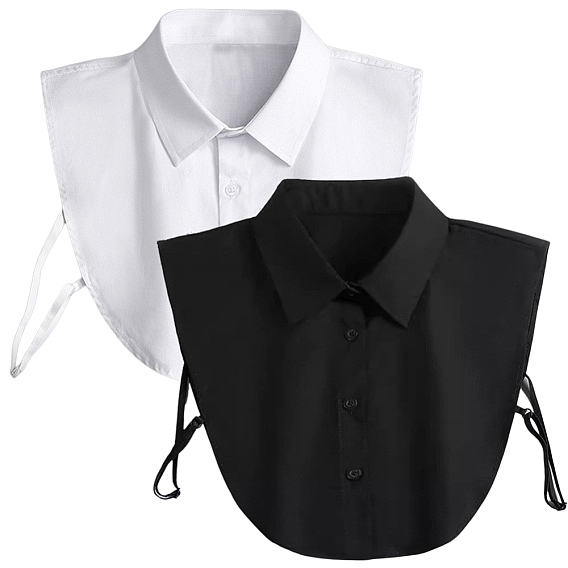 2 шт. 2 цвета съемный женский накладной воротник из полиэстера, отделка горловины своими руками аксессуары для одежды