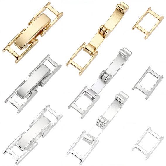 18 шт. 3 цвета, экологически чистые латунные застежки для ремешка для часов, долговечный, без свинца и без кадмия
