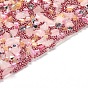 Natural & Synthetic Gemstone & Seedbeads Self-Adhesive Patches, Appliques, Costume Accessories, for Clothes, Bag Pants, Shoes, Cellphone Case