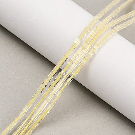 Натуральные нефритовые бусины, цвет лимона , квадратный