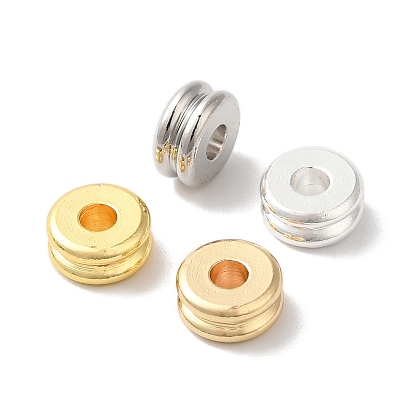 Покрытие стойки европейские латунные бусины, бусины с большим отверстием, рифленая колонна, долговечный