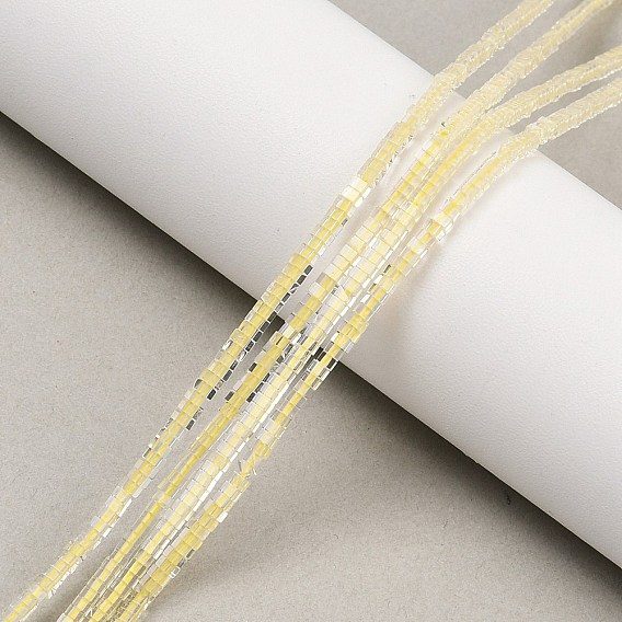 Натуральные нефритовые бусины, цвет лимона , квадратный