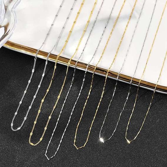 925 ожерелья из стерлингового серебра, с печатью 925