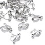 SHEGRACE Brass Clip-on Earring Findings, Cadmium Free & Nickel Free & Lead Free, with Loop