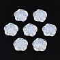 Galvanoplastie cabochons acryliques, fleur