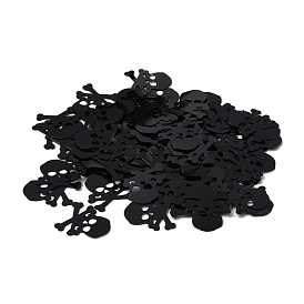 Plastic Table Scatter Confetti, for Halloween Party Decorations, Skull