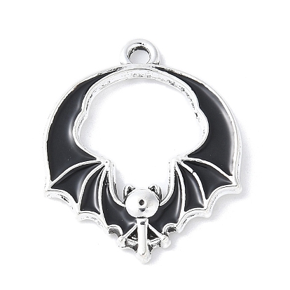 Подвески из эмали и сплава, стойки покрытие, без кадмия, без никеля и без свинца, очарование летучей мыши