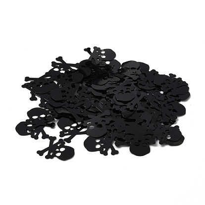 Plastic Table Scatter Confetti, for Halloween Party Decorations, Skull