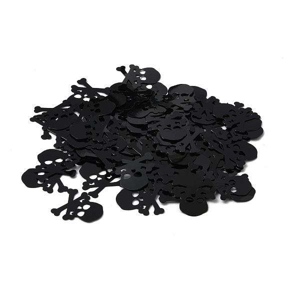 Plastic Table Scatter Confetti, for Halloween Party Decorations, Skull
