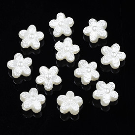 Абс пластиковые жемчужные бисера, цветок