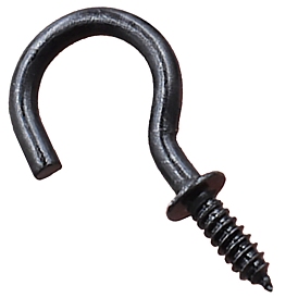 Iron Cup Hook Ceiling Hooks, Screw Hanger, for Indoor and Outdoor Use