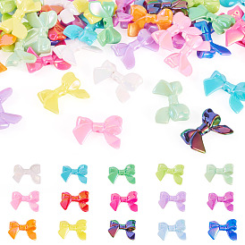 60шт 15 цвета ab цветные акриловые бусины, бантом