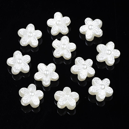 Абс пластиковые жемчужные бисера, цветок