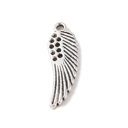 Tibetan Style Alloy Pendant Rhinestone Settings, Lead Free & Cadmium Free, Wings