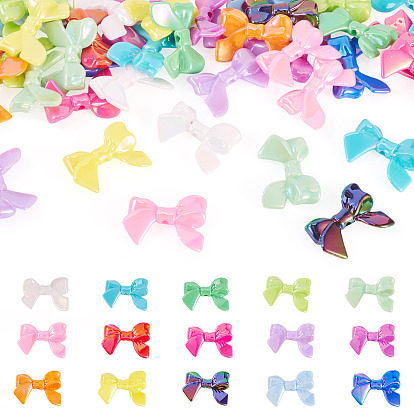 60шт 15 цвета ab цветные акриловые бусины, бантом