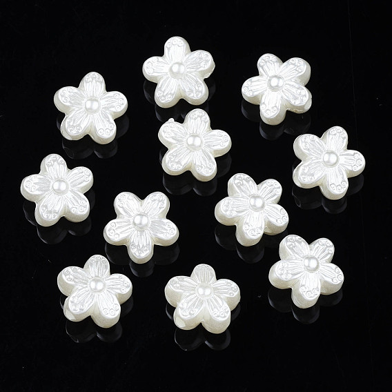 Абс пластиковые жемчужные бисера, цветок