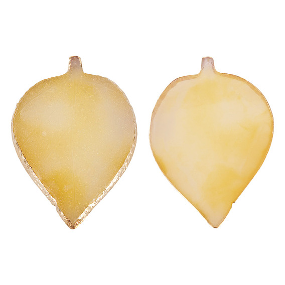 1 Палитра цветов, имитирующая агат из поликарбонатной смолы, для макияжа косметический инструмент для ногтей, Форма листа с золотым краем