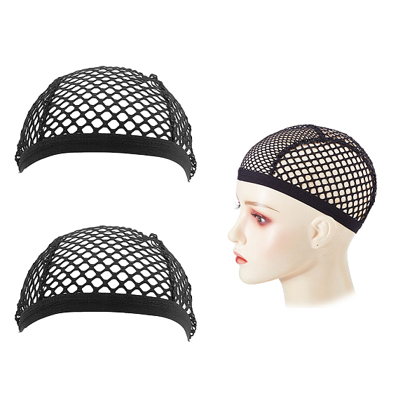 3шт. нейлоновые эластичные шапочки для париков, парики из эластичной сетки