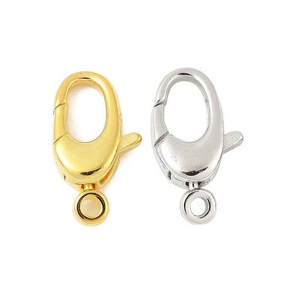 925 стерлингового серебра застежкой омар коготь, овальные