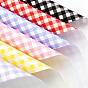 Waterproof Gift & Flower Wrapping Paper, Square with Tartan Pattern