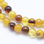 Natural Amber Beads Strands, Round